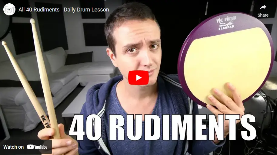 The Best Drum Rudiments Video
