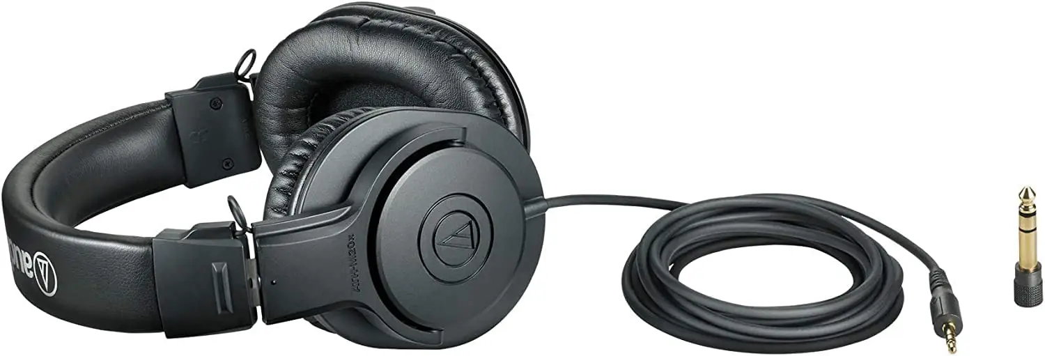 Audio-Technica ATH-M20X Studio Monitor Headphones Cable