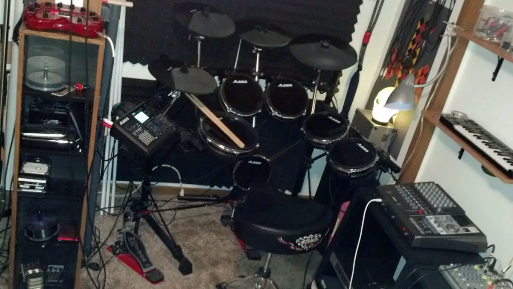 Alesis DM-10 Studio Kit in Apartment Bedroom Alesis DM-10 Studio Kit in Apartment Bedroom