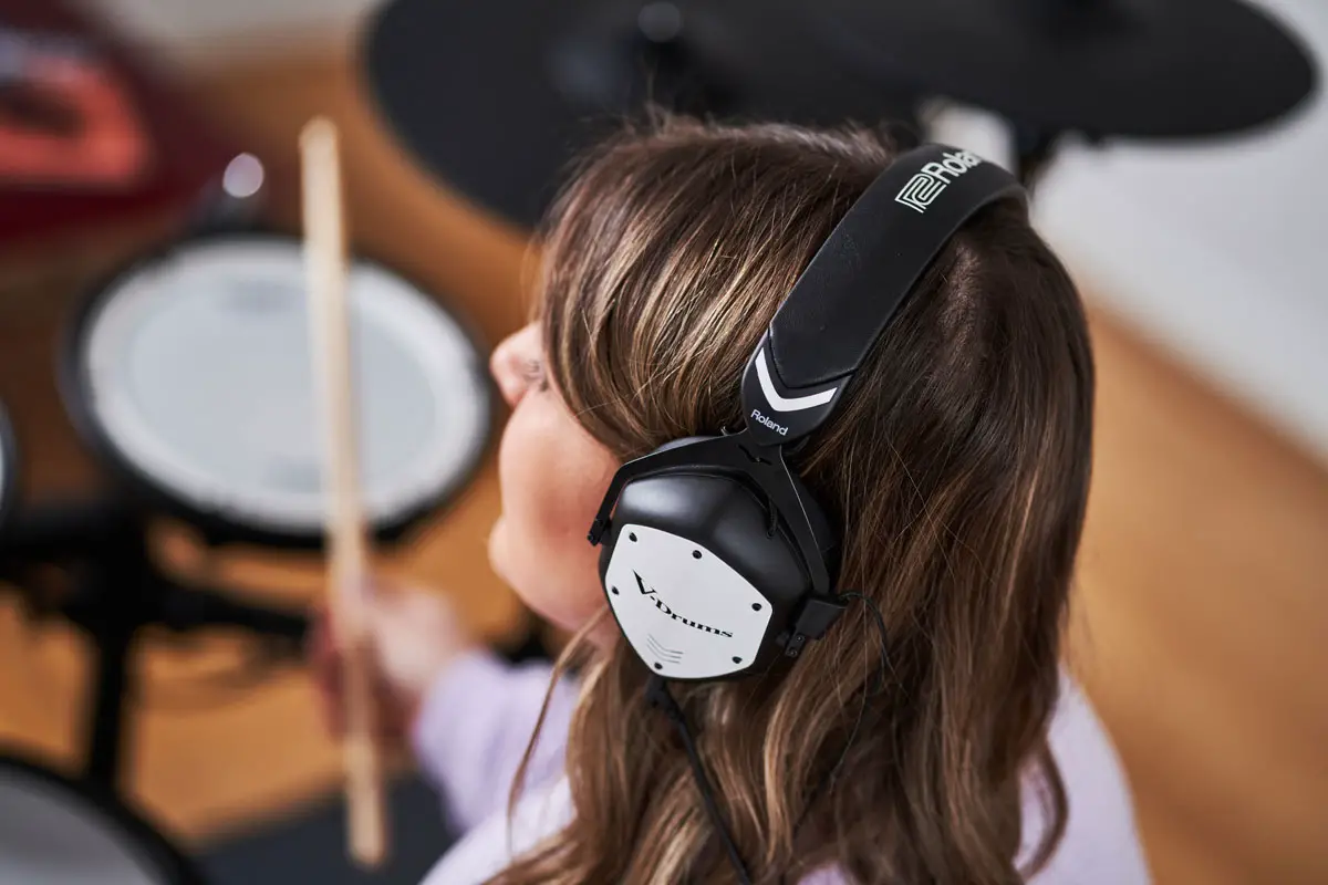 V drum online headphones