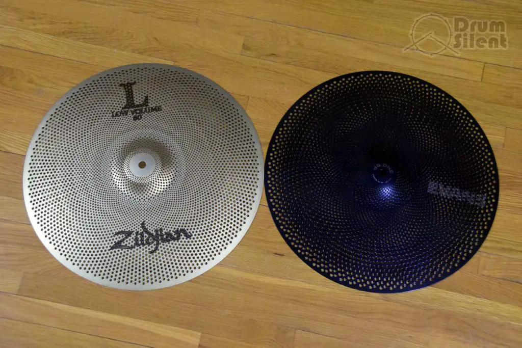 Zildjian L80 and Evans dB One Cymbal Side by Side