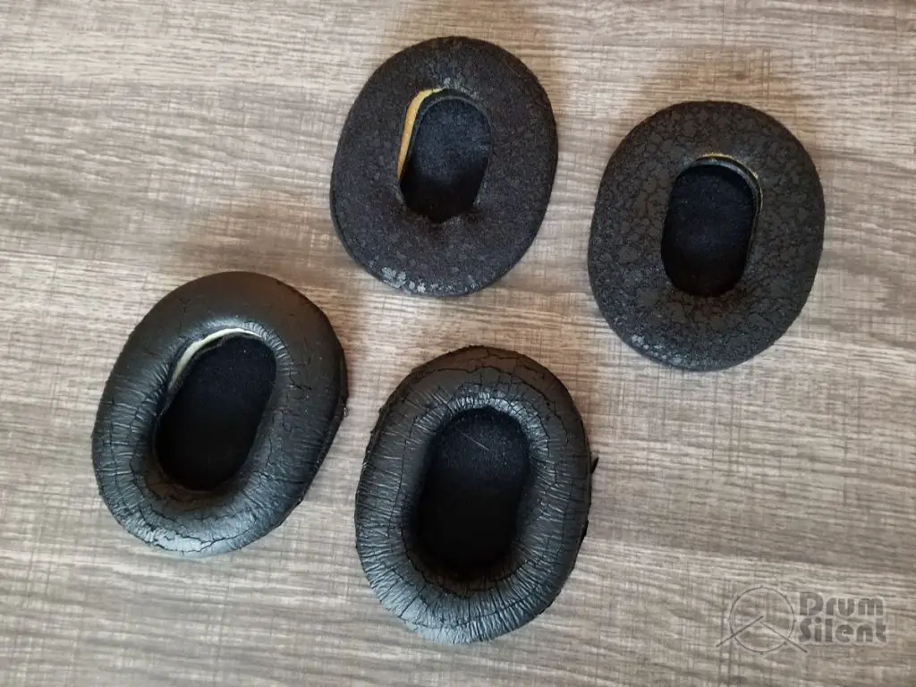 Old Ear Pads from Sony MDR7506 Headphones