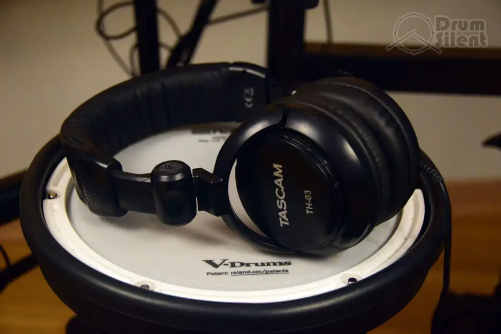 Tascam TH-03 Headphones on Snare 2