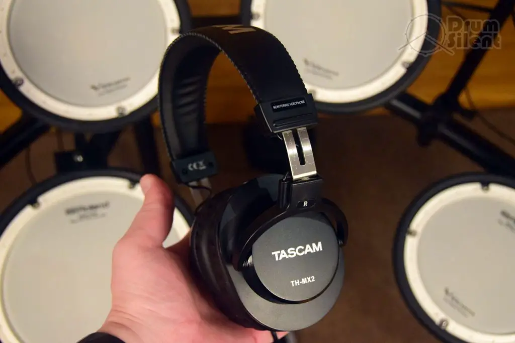 Tascam TH-MX2 Headphones in Hand