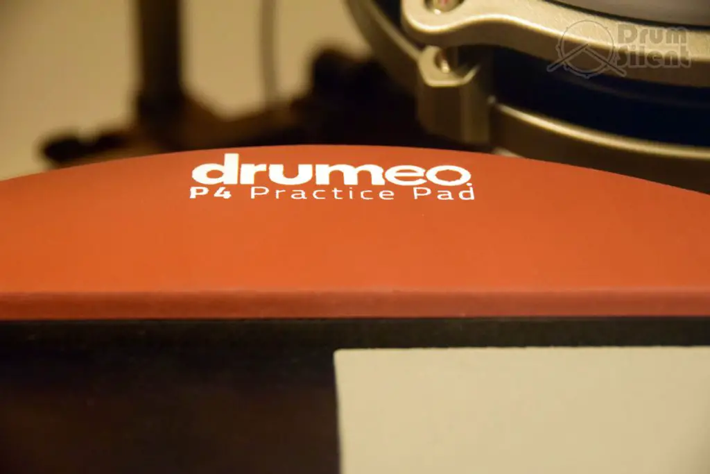 Drumeo P4 Practice Pad Red Closeup
