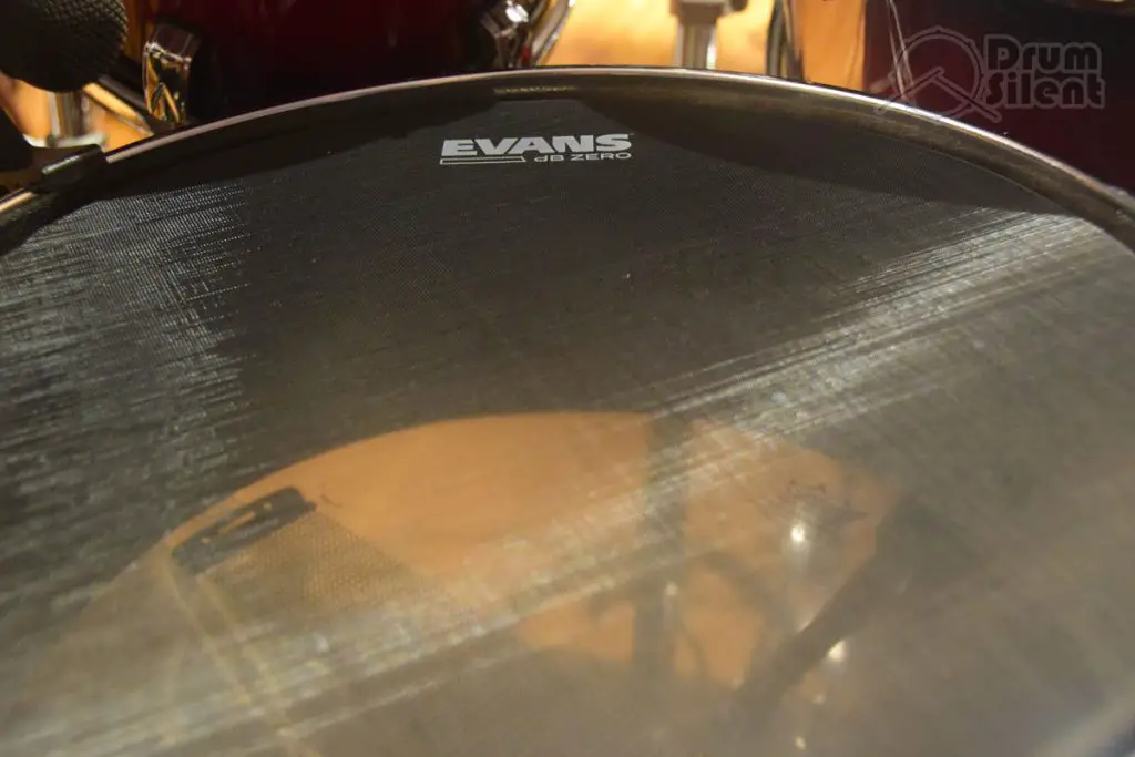 Evans dB Zero Drum Heads Snare Drum Closeup