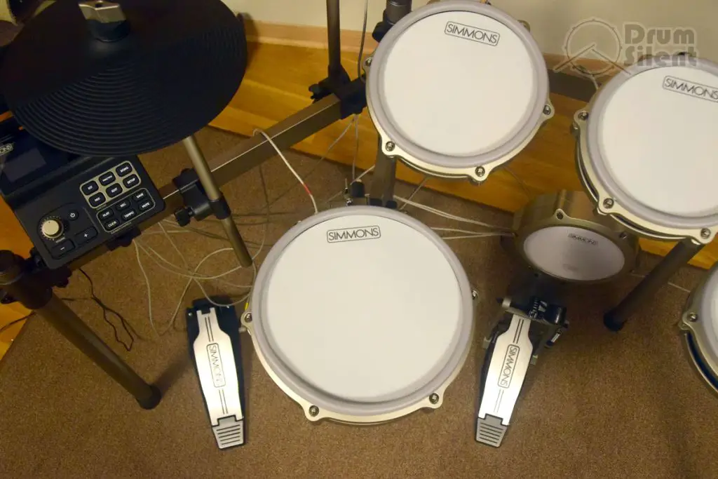 Simmons Titan 70 Drum Kit Snare Pad Focus