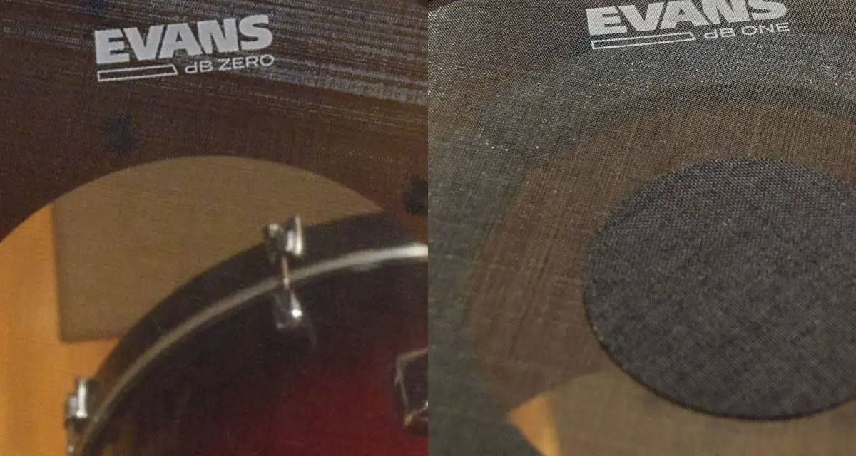 Evans dB One vs. dB Zero Low Volume Drum Heads