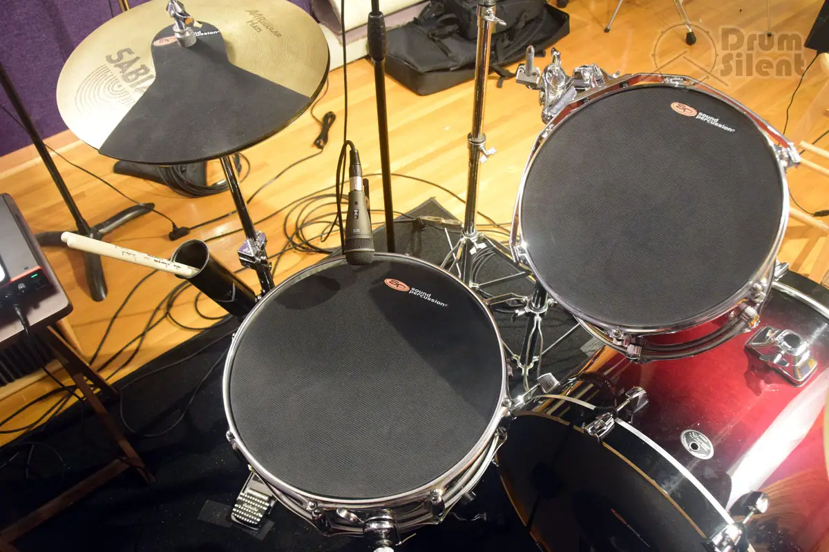 Sound Percussion Labs SPL Drum Mutes on Snare Tom and Hi-Hat