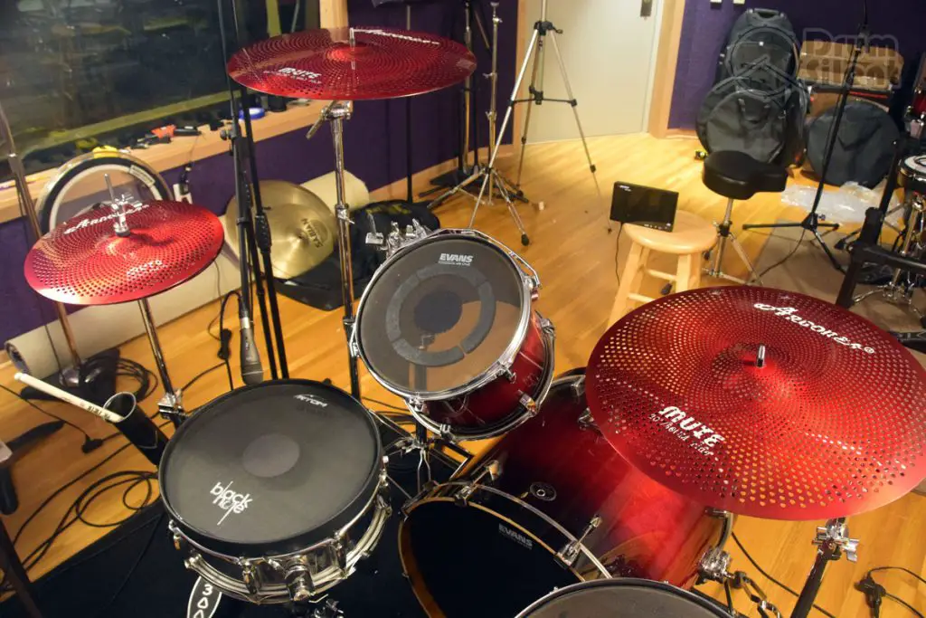 Arborea Mute Cymbals on Kit