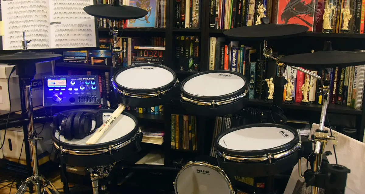 My Current Apartment Drumming Setup for February 2024