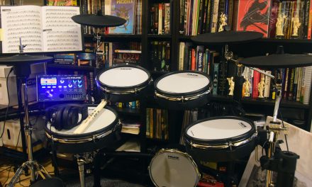 My Current Apartment Drumming Setup for February 2024